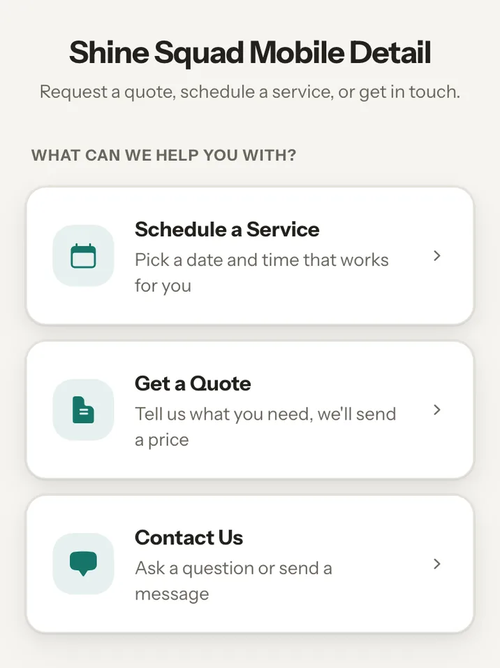The public booking page: services, prices and the next open slots